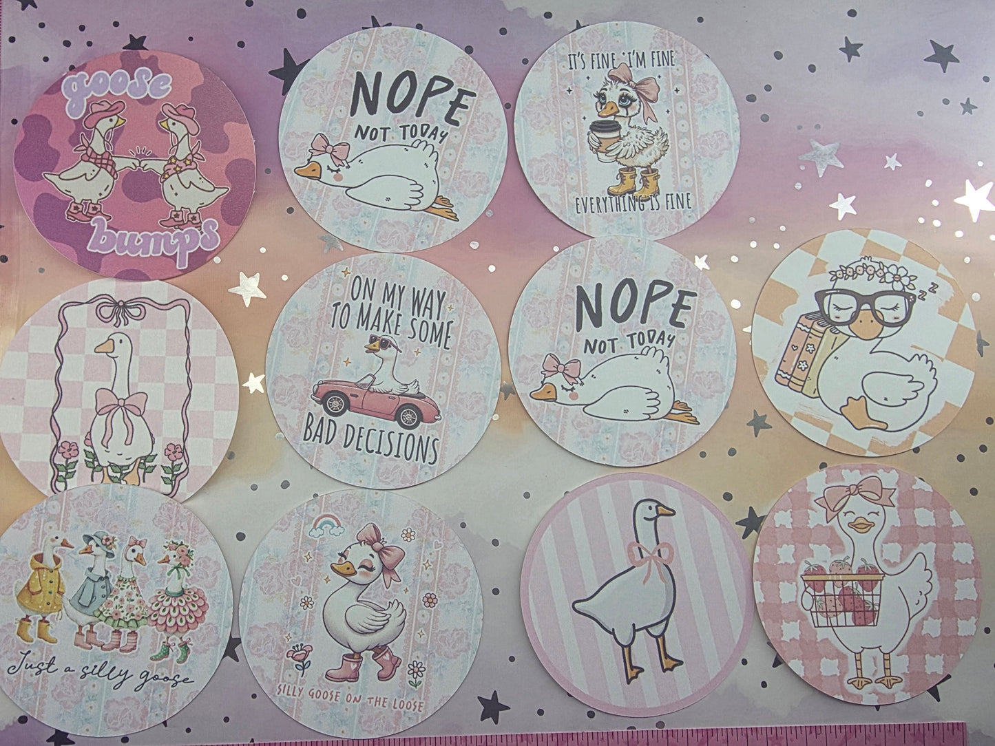 3" Round Card Stock