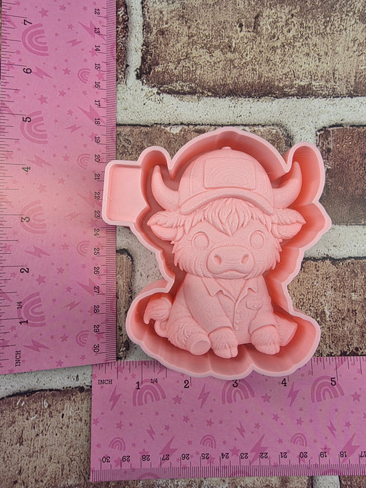 3520. 3d Boy Cow Freshie Mold  | | Silicone Mold for Freshies