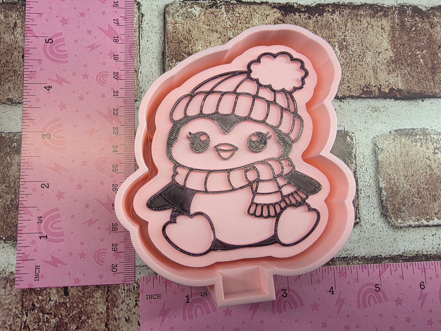 3539. Penguin Freshie Mold| | Silicone Mold for Freshies