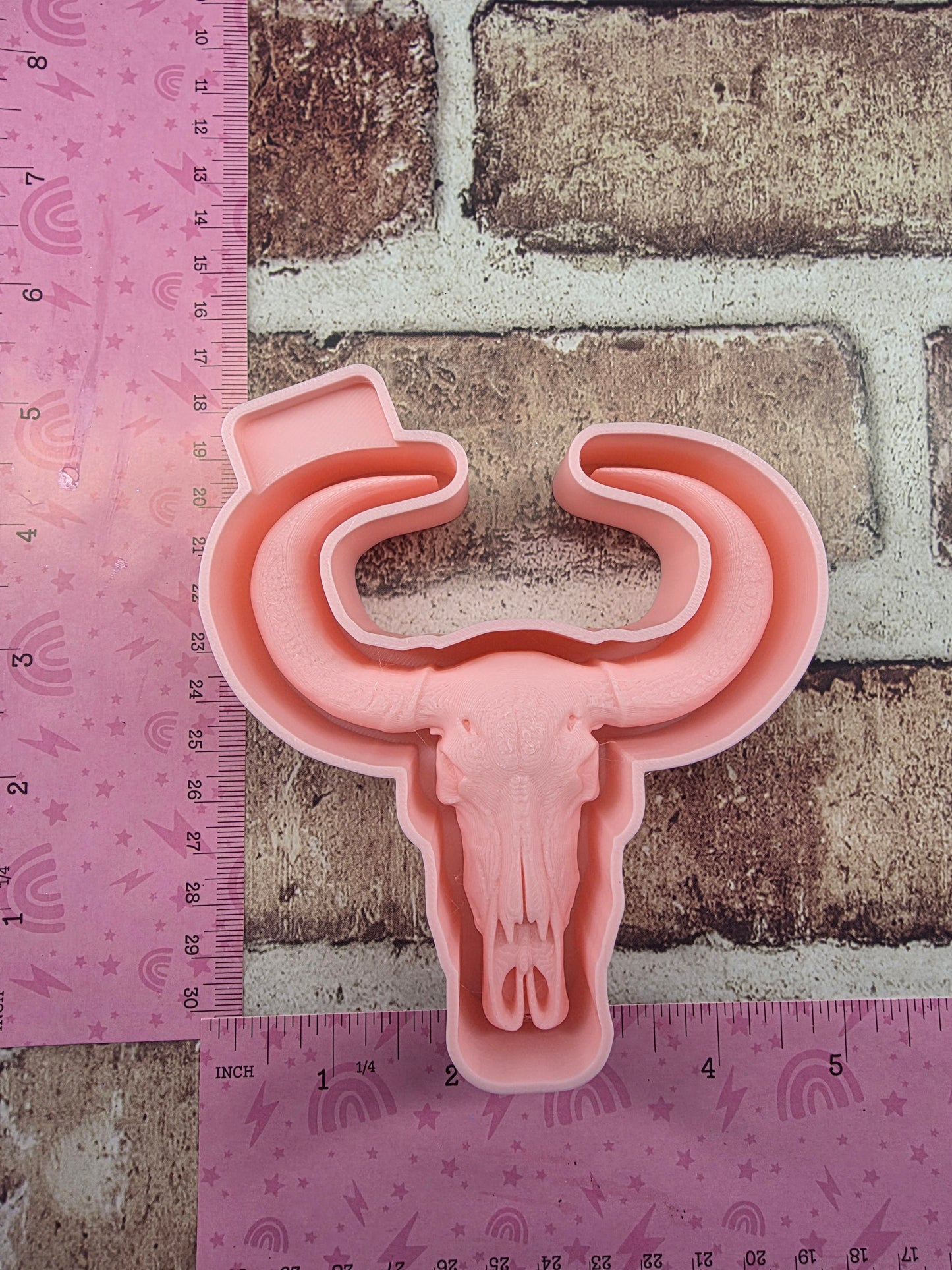 3547. Bull Skull Freshie Mold  | | Silicone Mold for Freshies