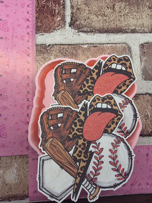 3612. Baseball Season Cardstock  Freshie Mold  | | Silicone Mold for Freshies (Copy)