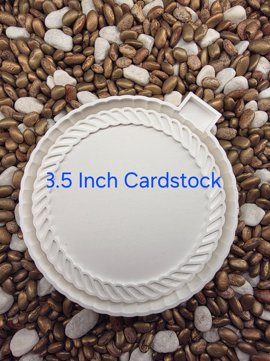 3.5"Rope Frame Card Stock Freshie Mold