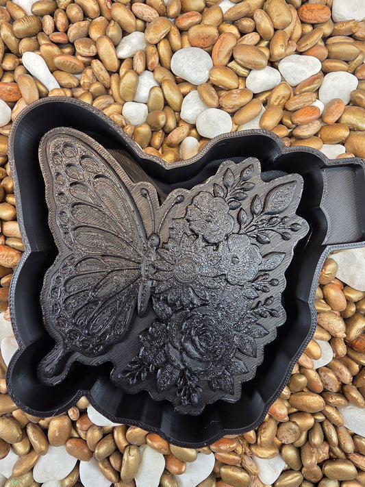 3D Butterfly Flower Wing Freshie Mold