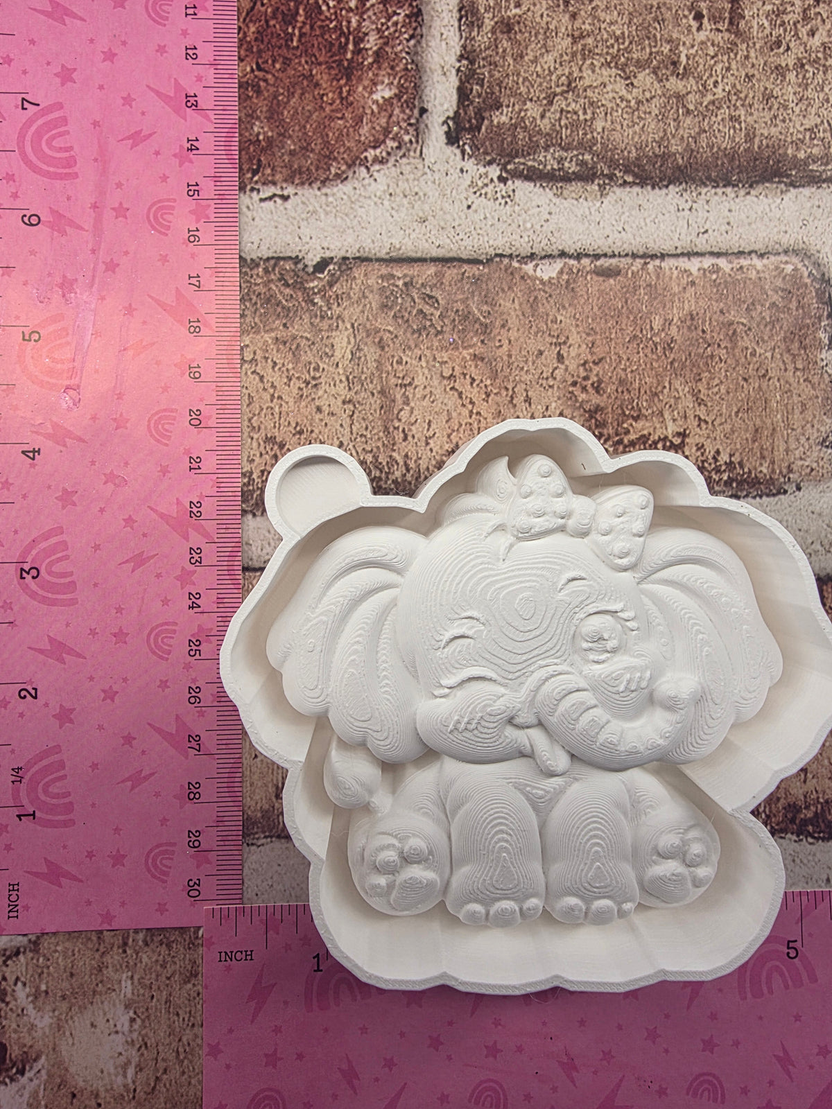  3D Elephant Freshie Mold