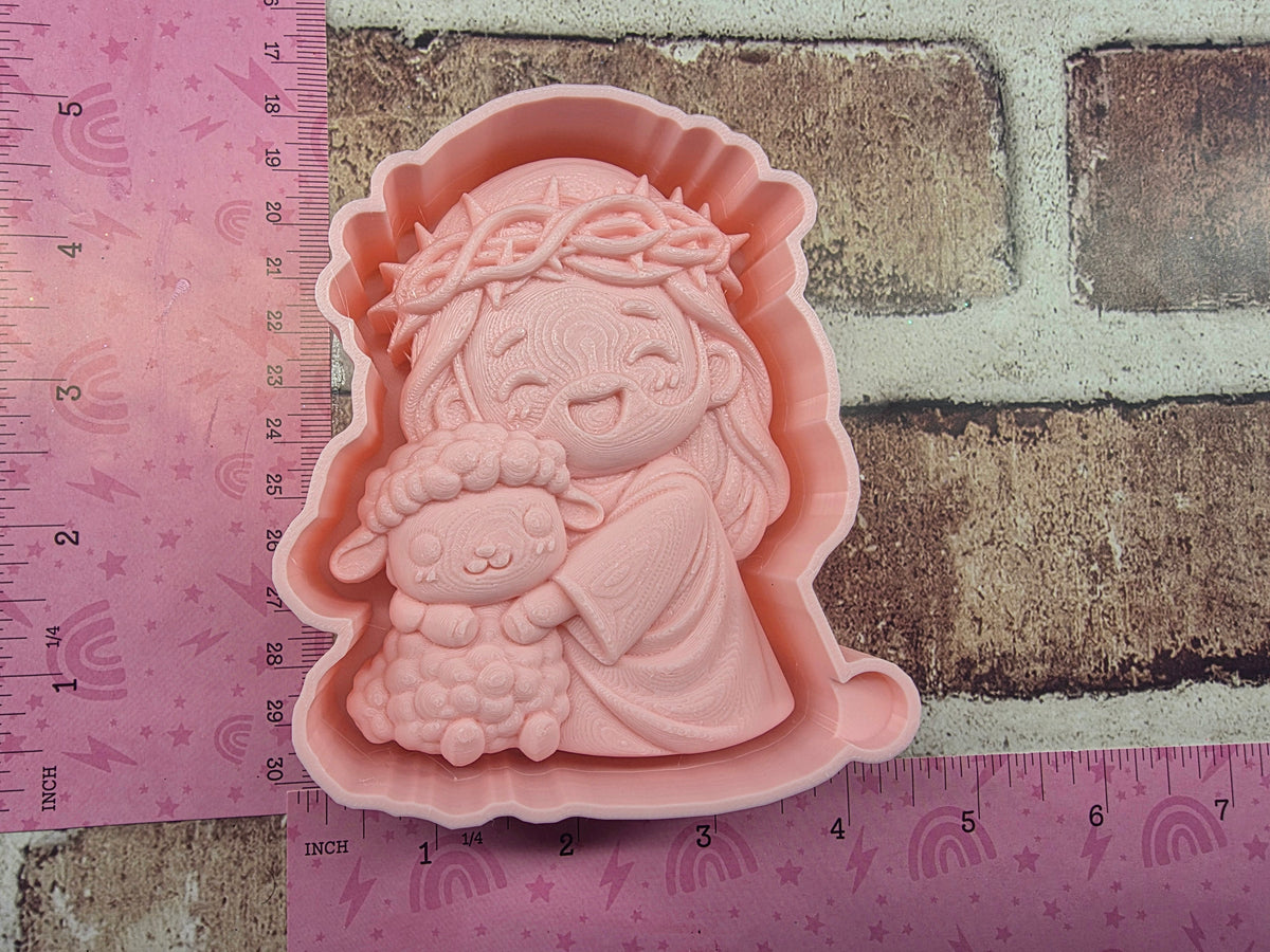 3D Jesus Lamb Freshie Mold