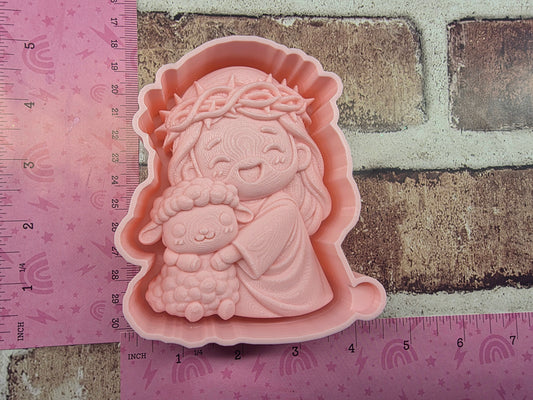 3D Jesus Lamb Freshie Mold