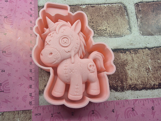 3D Patchwork Unicorn Freshie Mold