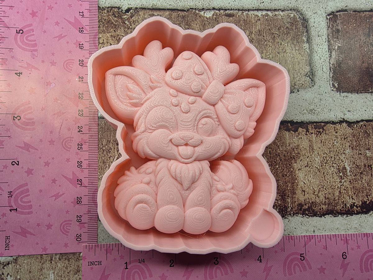 3D Reindeer Freshie Mold