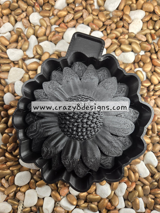3D Sun Flower Freshie Mold