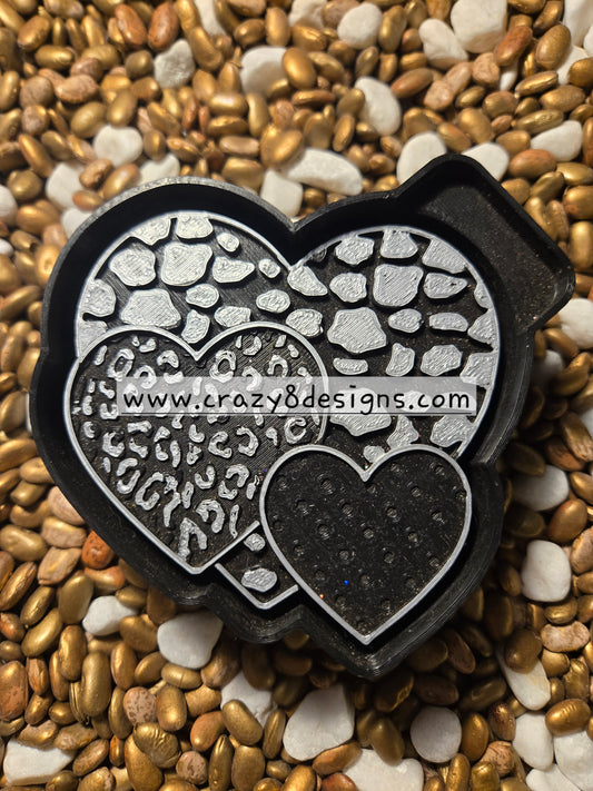 3Hearts Freshie Mold