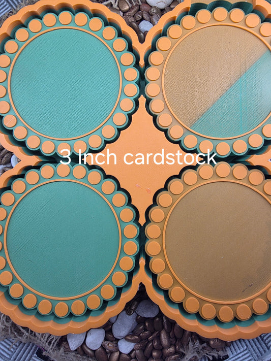  3" Card Stock Trey Freshie Mold