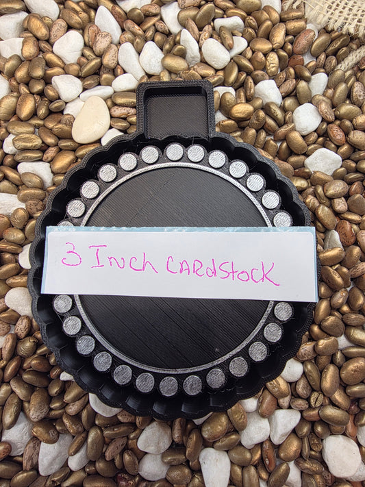 3" Circle Card stock  Freshie Mold