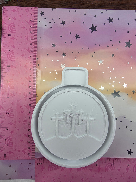 3 Crosses Freshie Mold