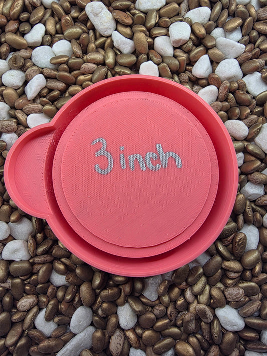 3" Round Picture Frame Freshie Mold