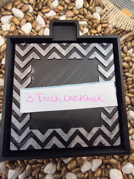3" Square Card stock  Freshie Mold