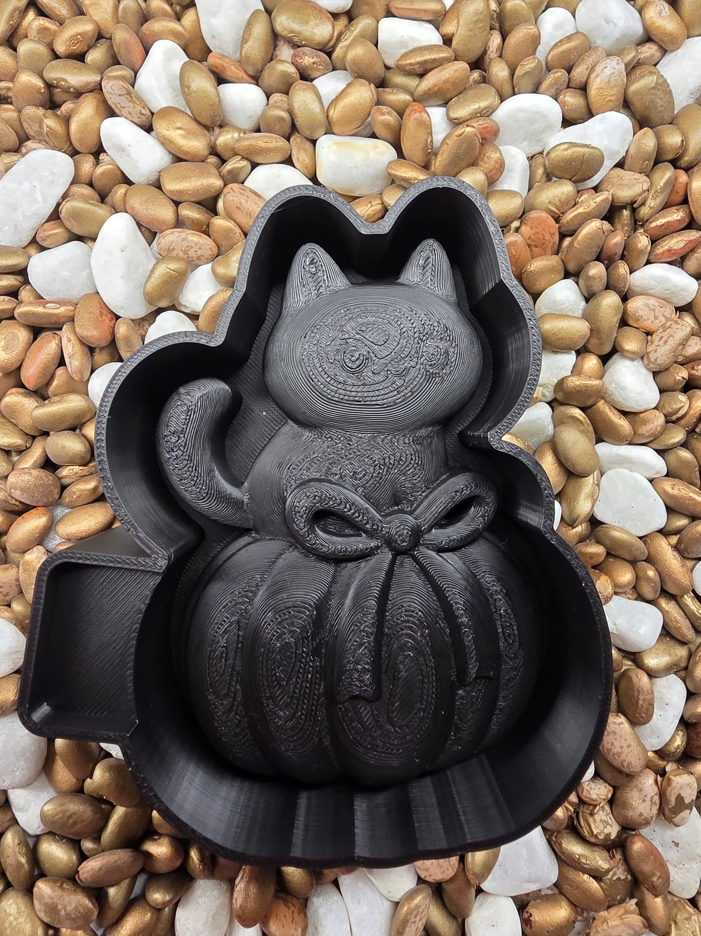  3d Black Cat Freshie Mold