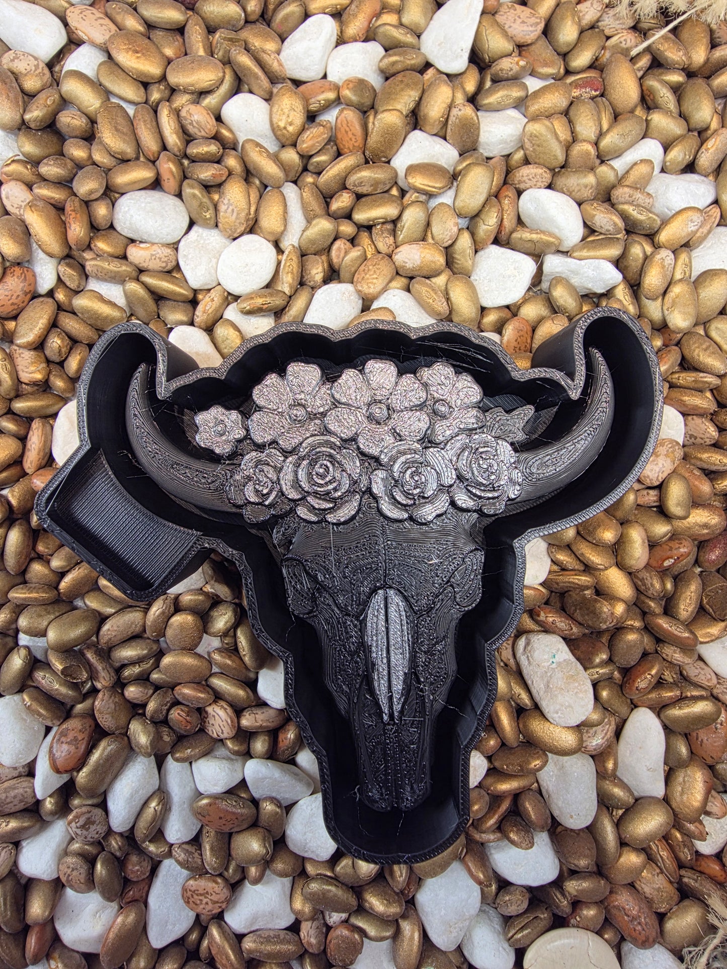  3d Cow Skull Freshie Mold
