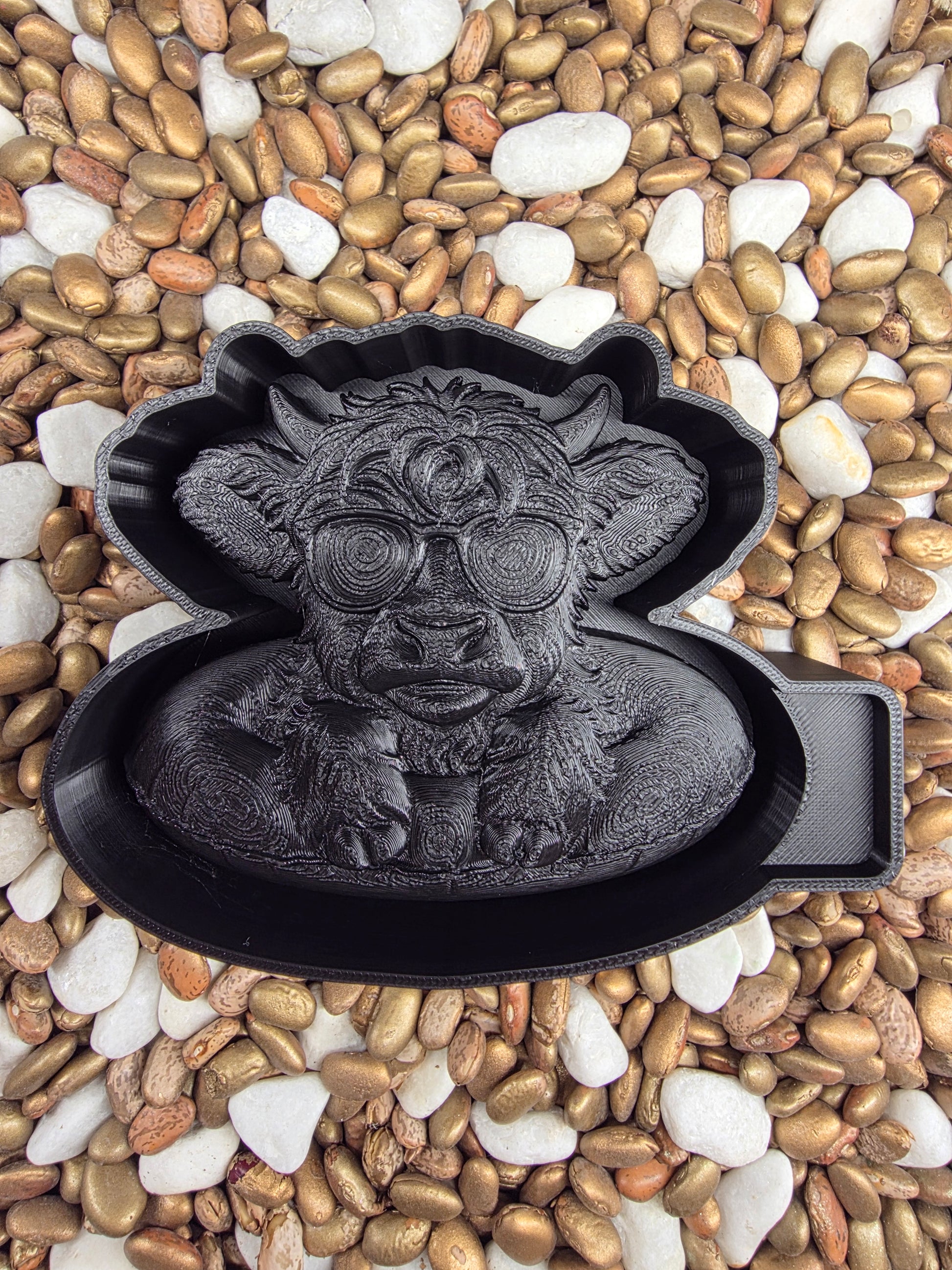 3d Cow Sun Glasses Freshie Mold