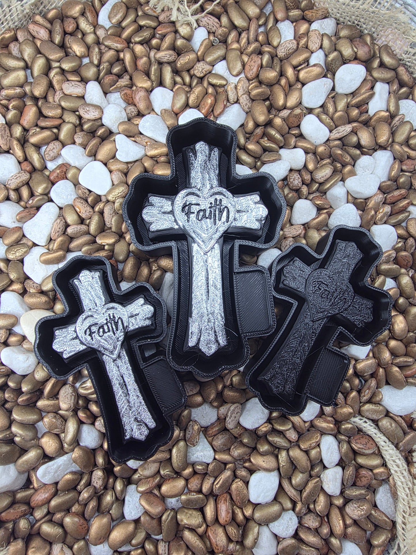 3d Crosses  Bless Freshie Mold/Vent Clips