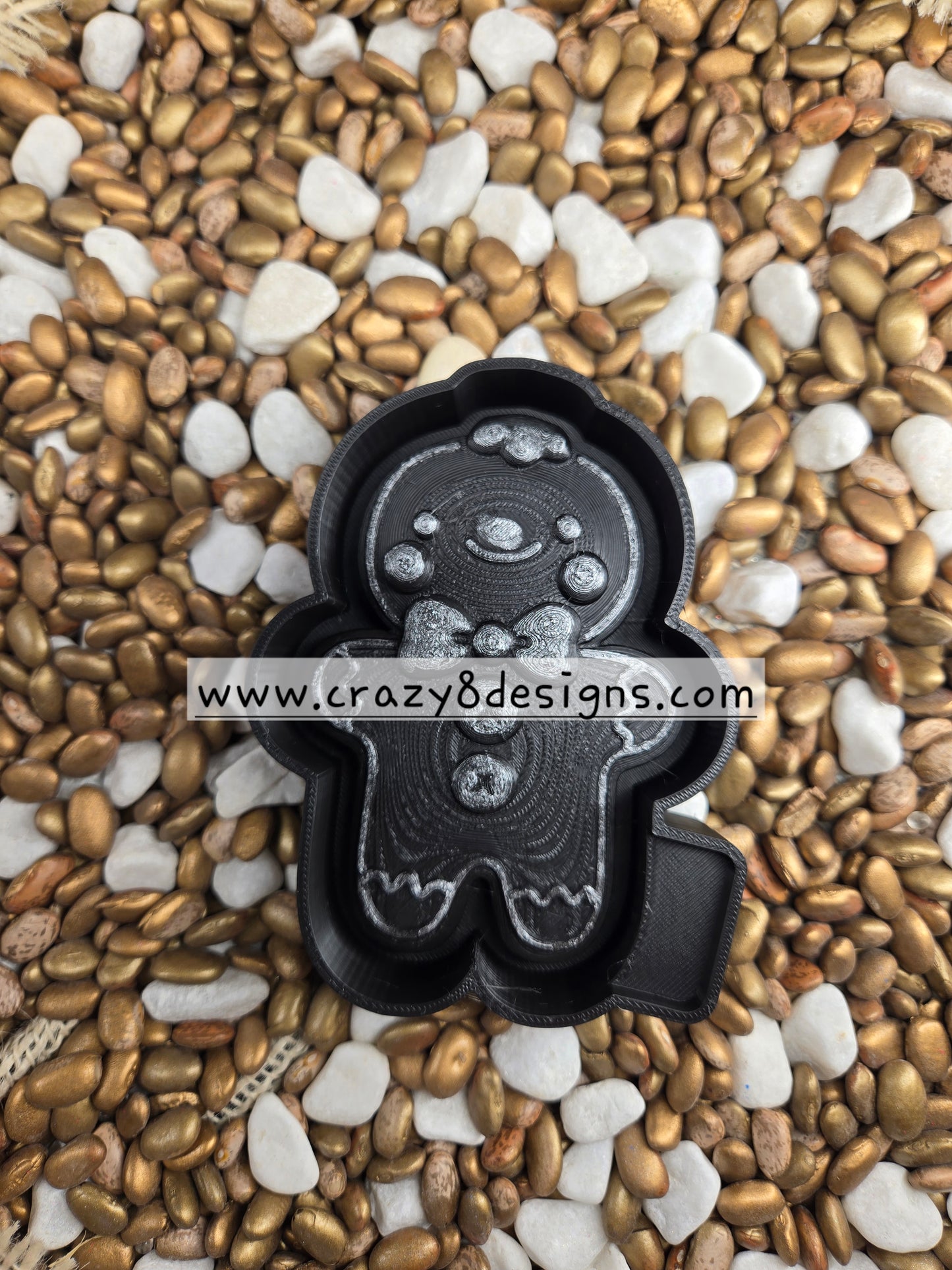 3d Gingerbread Man Freshie Mold 