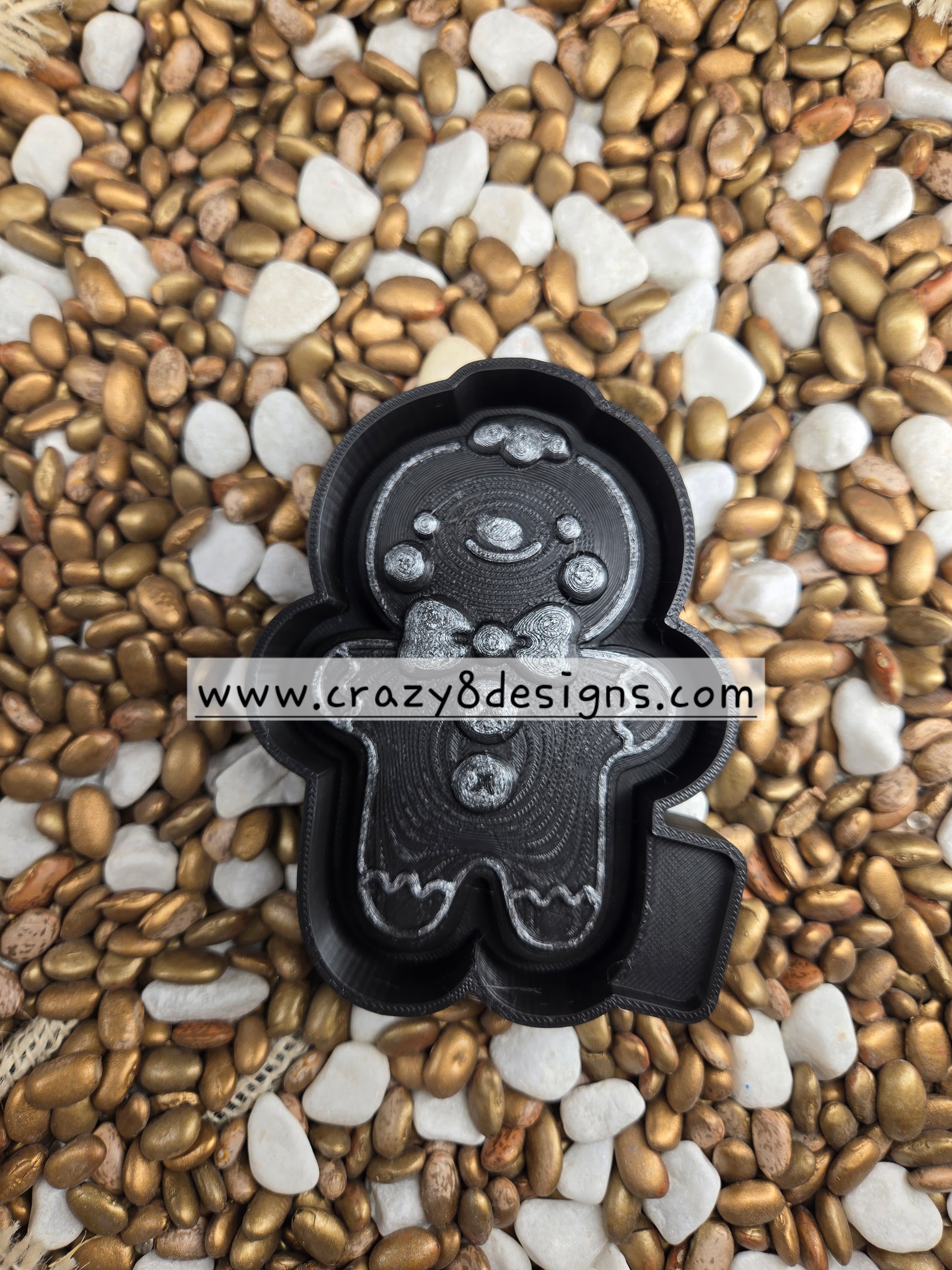 3d Gingerbread Man Freshie Mold 