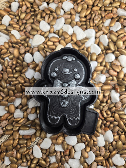 3d Gingerbread Man Freshie Mold 