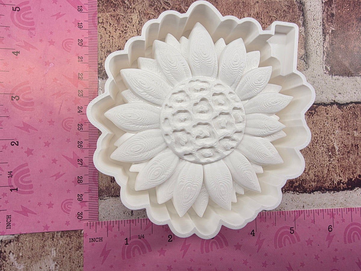 3d Leopard print Flower  Freshie Mold