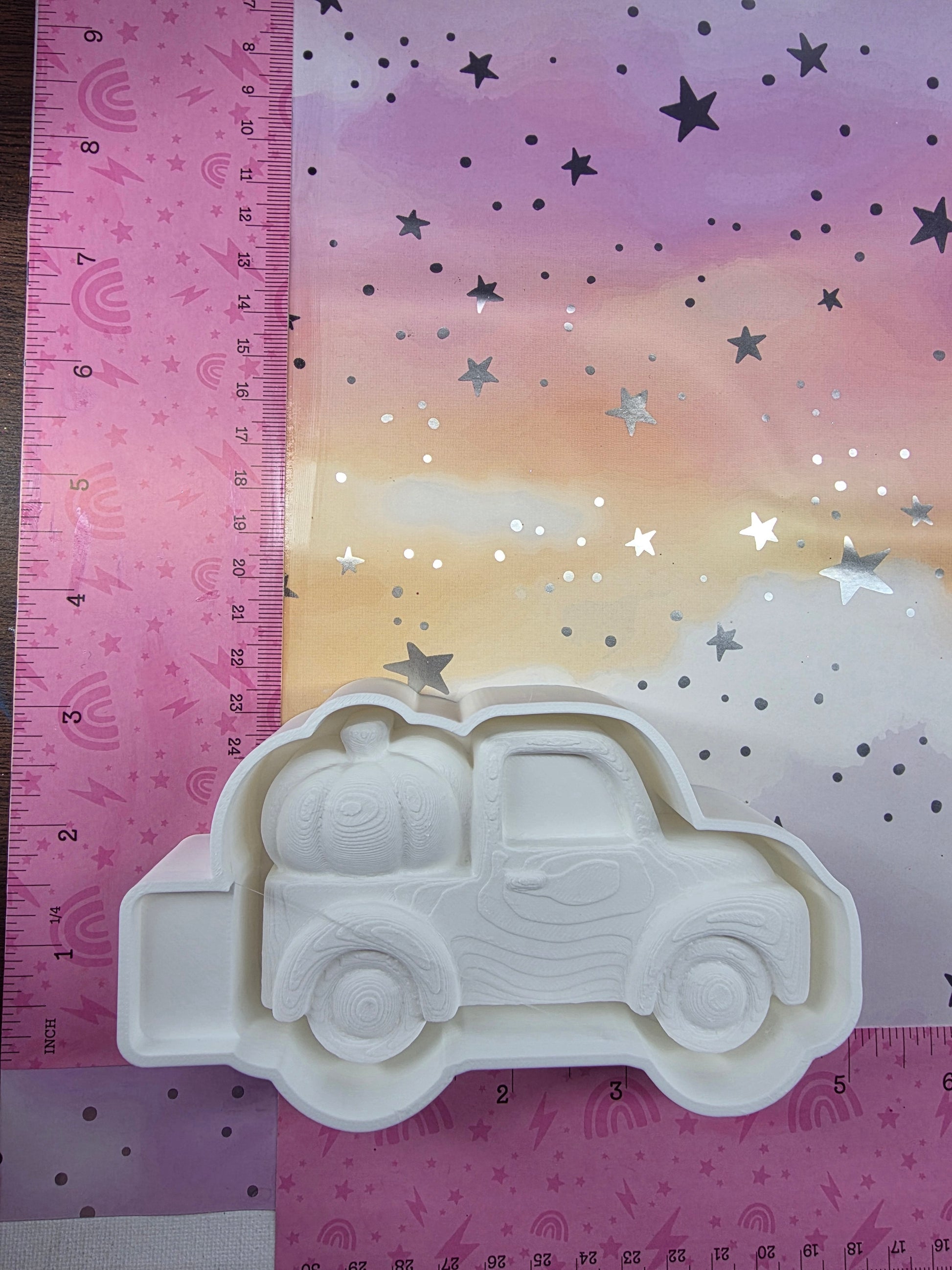  3d  Pumpkin in Truck Freshie Mold