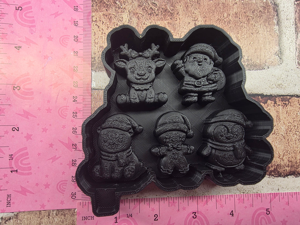3d Santa's Helpers Charmy Freshie Mold
