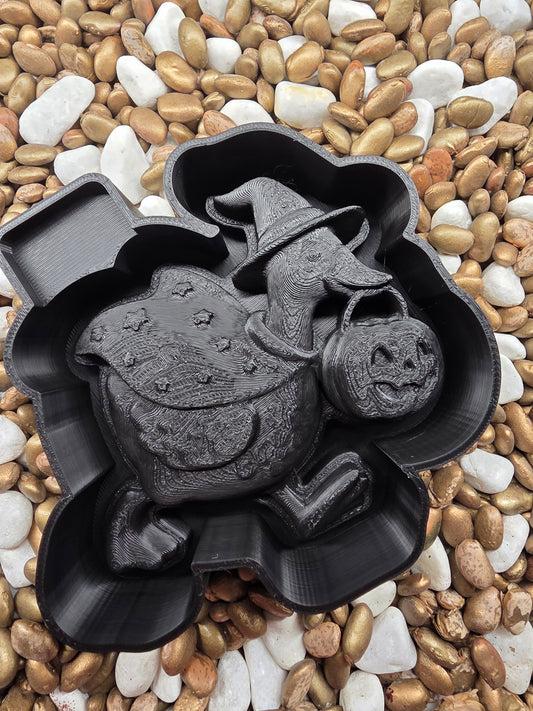 3d Trick or Treat Goose Freshie Mold 
