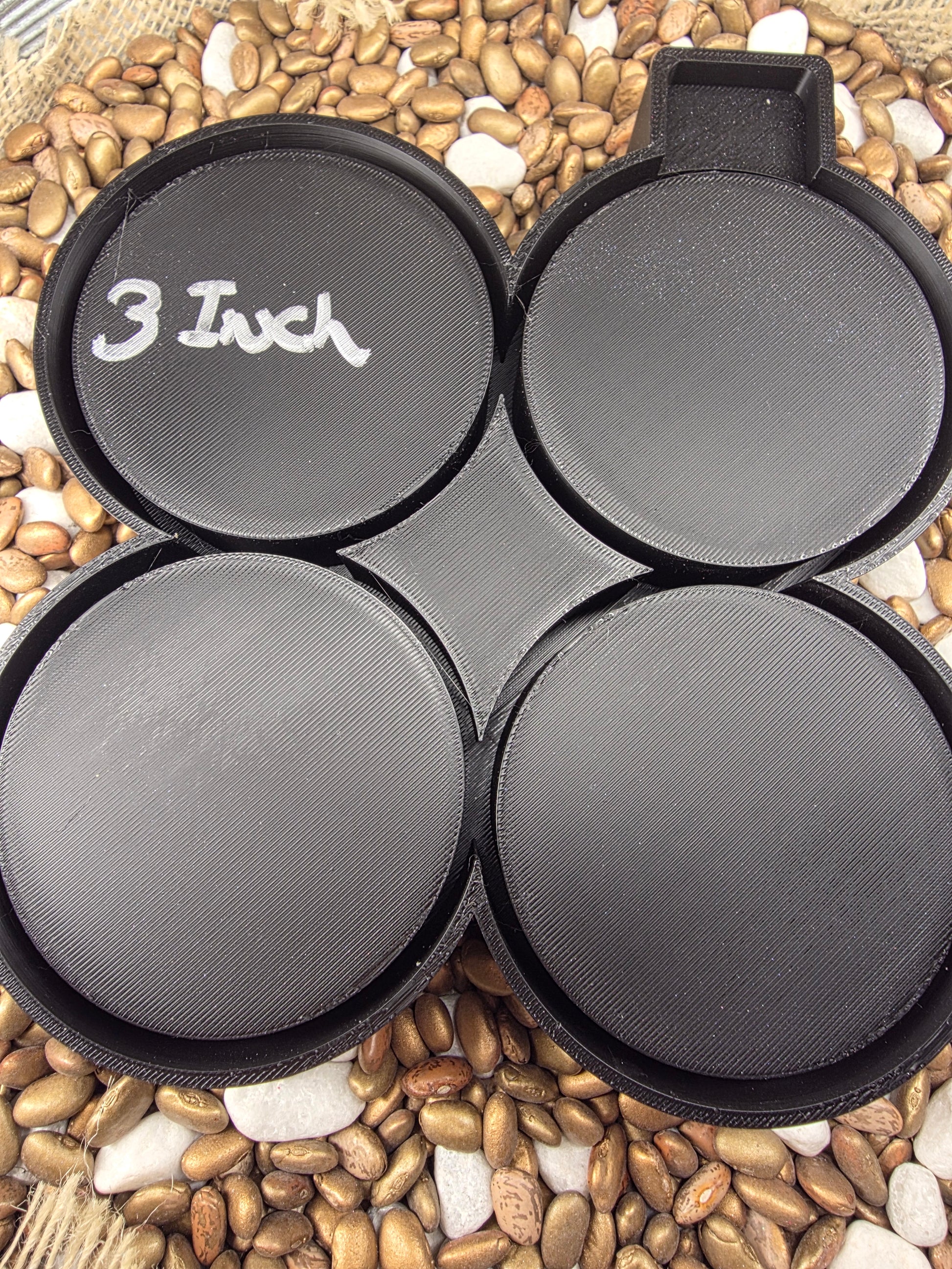  4- 3" Rounds Freshie Mold