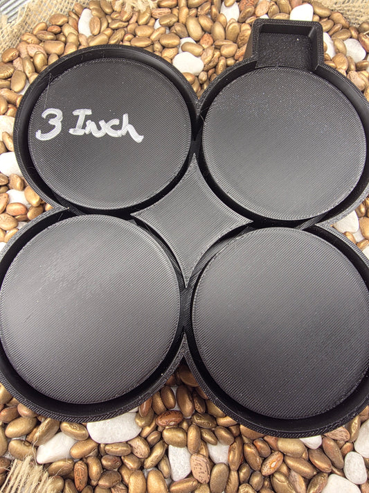  4- 3" Rounds Freshie Mold
