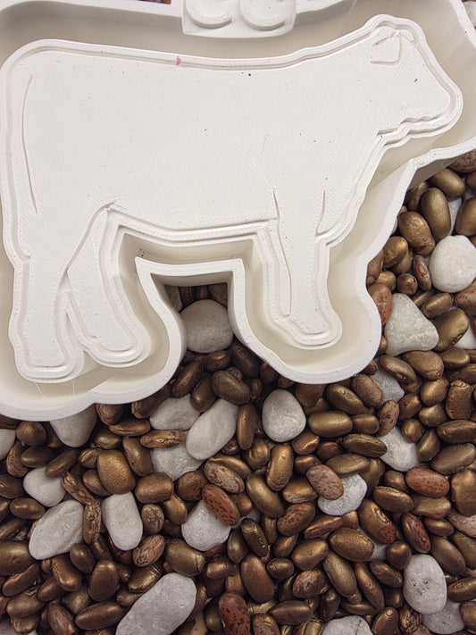 4H FFA Cow Plain Freshie Mold
