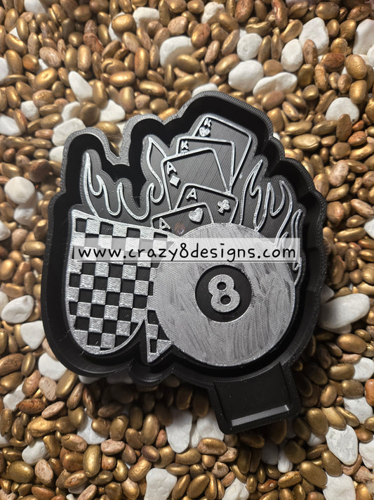 8 Ball Spade Freshie Mold