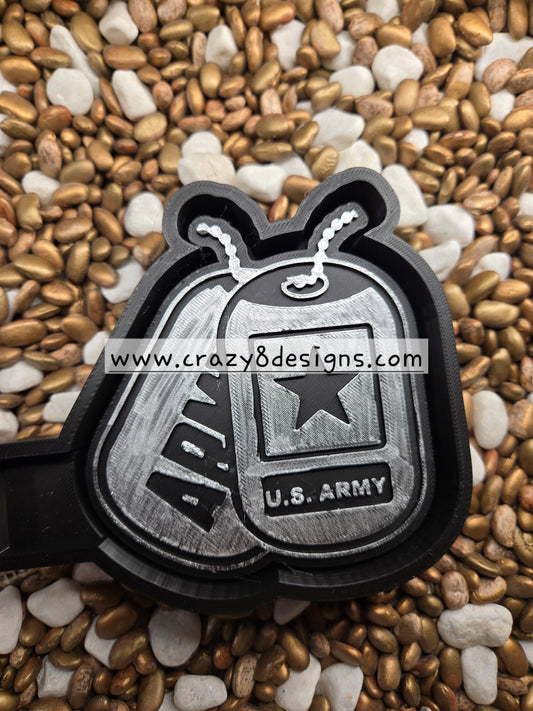 ARMY Tags Freshie Mold