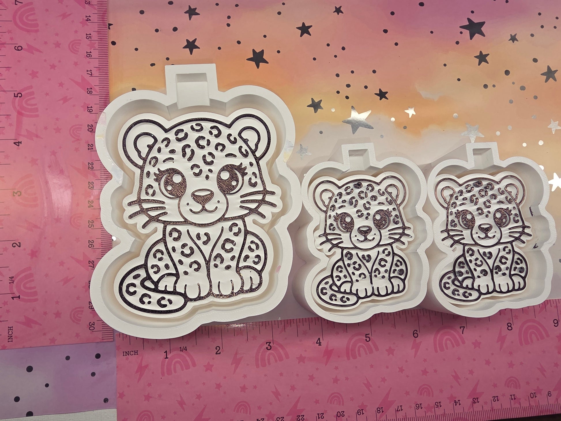  Baby Leopard Freshie Mold/ Vent
