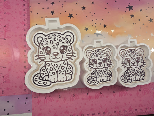  Baby Leopard Freshie Mold/ Vent