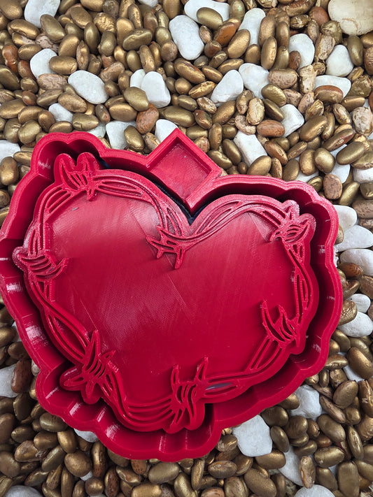 Barbwire Heart Freshie Mold