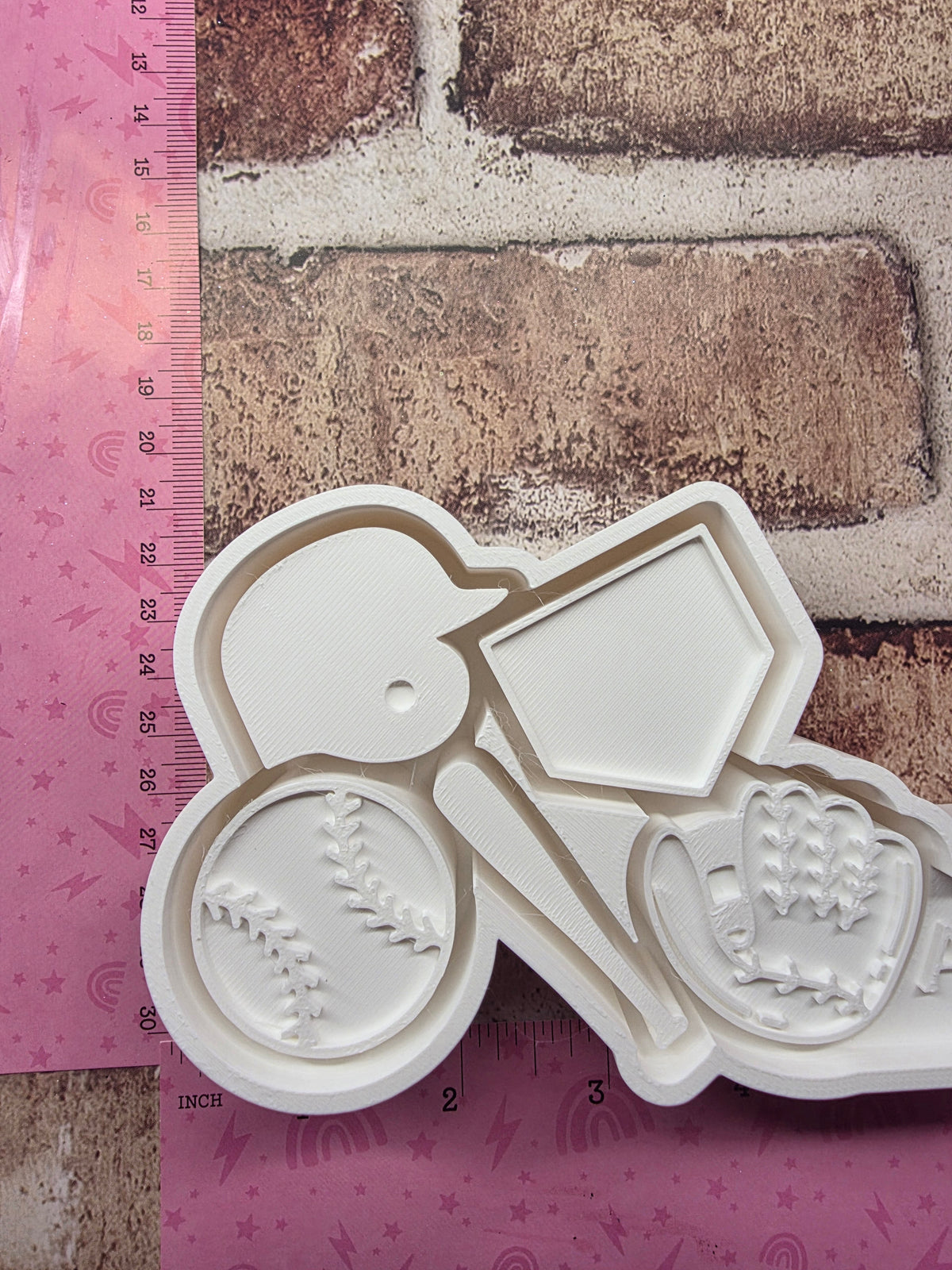 Baseball Charmy Freshie Mold