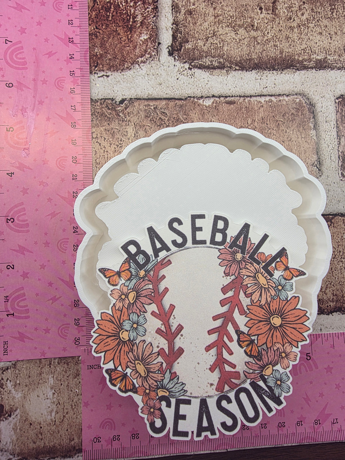 Baseball Season Cardstock  Freshie Mold