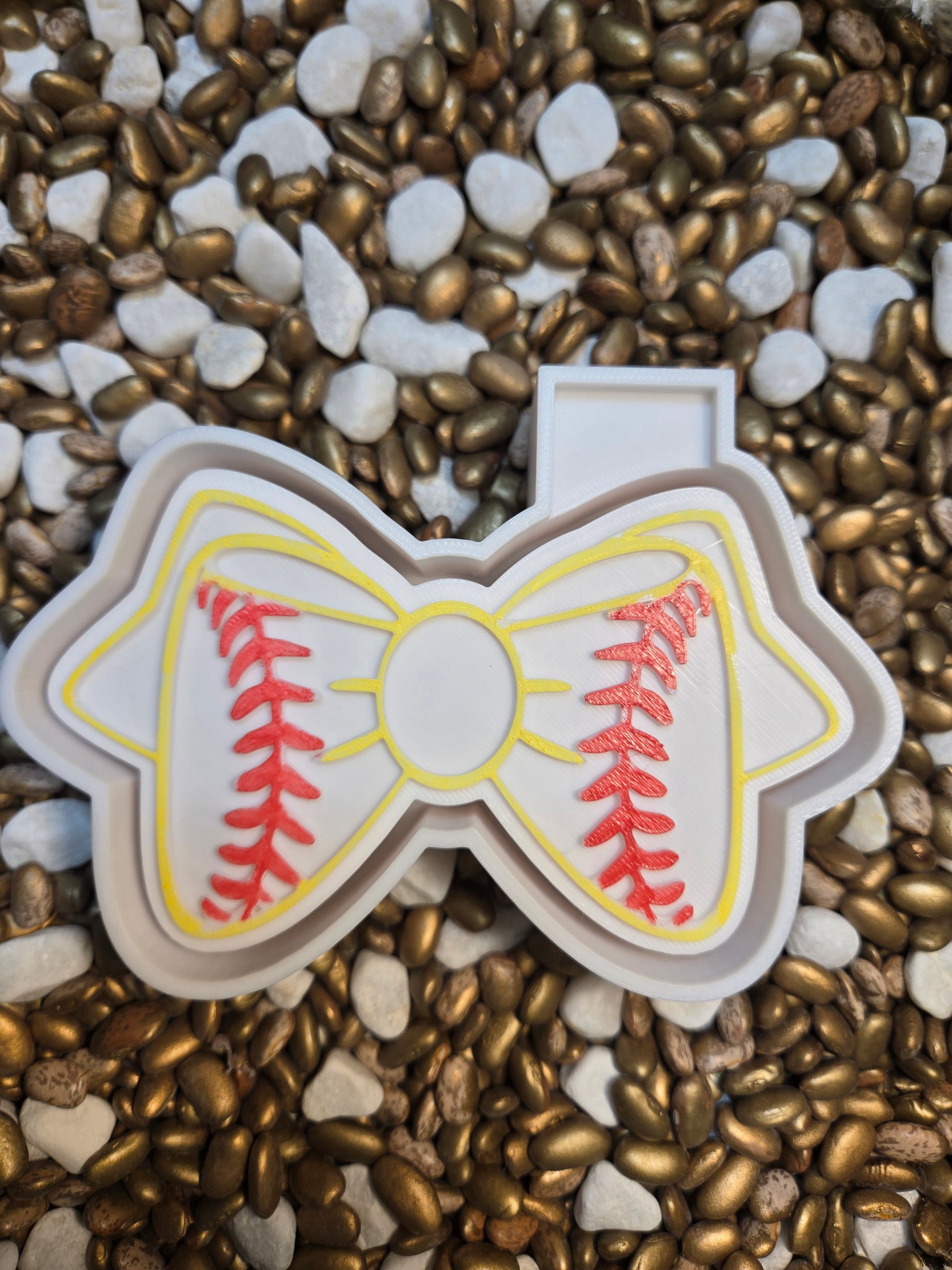 Baseball Bow Freshie Mold