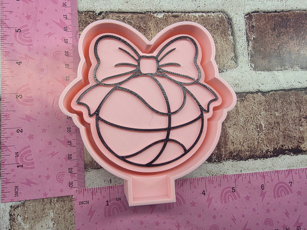 Basketball Bow Freshie Mold