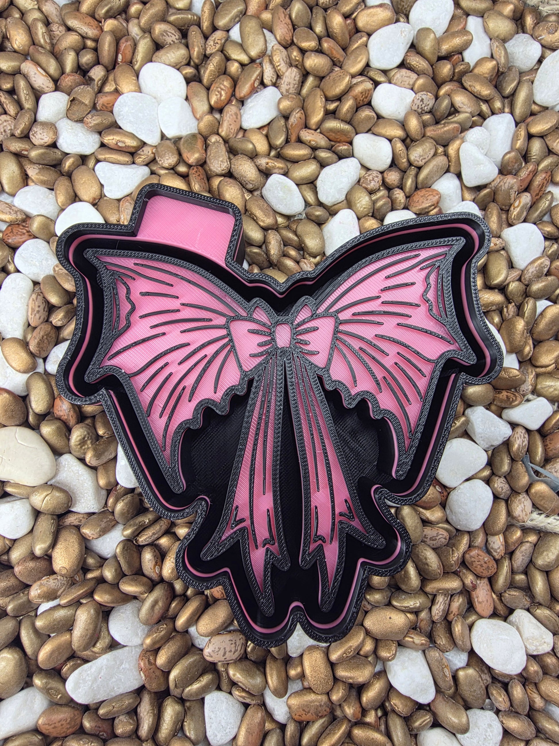 Bat wing Bow Freshie Mold