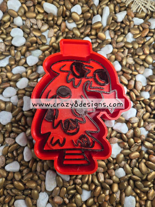 Bent Christmas Tree Freshie Mold