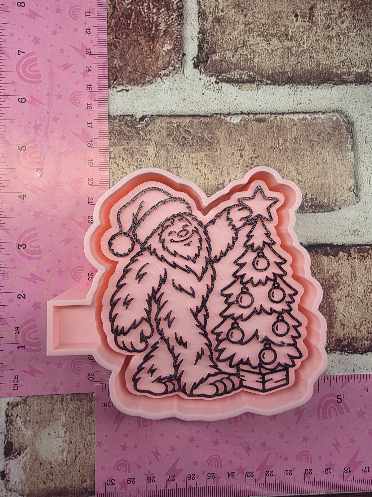 Big Foot Christmas Freshie Mold
