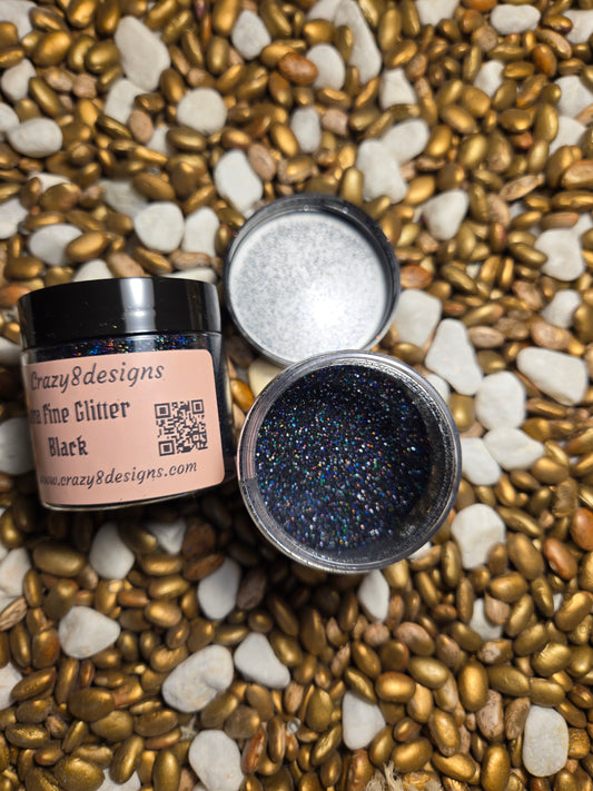 Black Ultrafine Glitter
