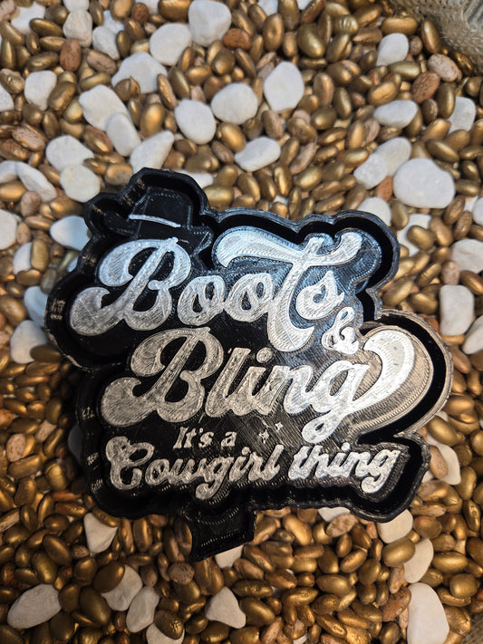  Boots, Bling, its Cowgirl Thing Mold