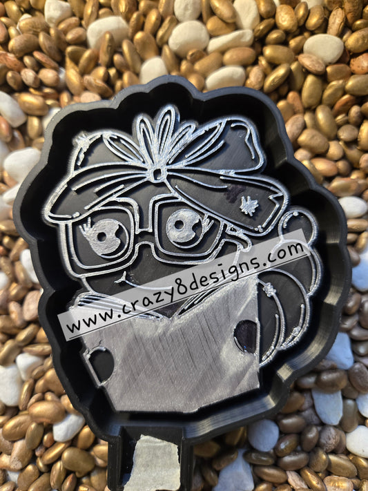 Book Worm Freshie Mold