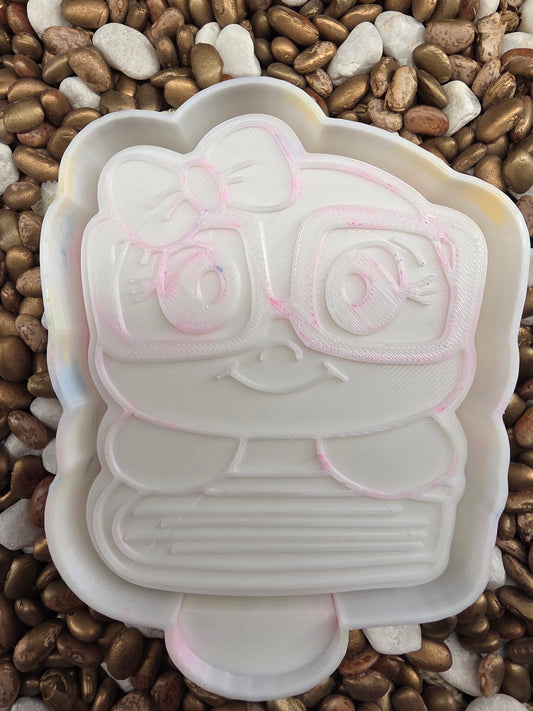 Book Worm with Glasses Freshie Mold