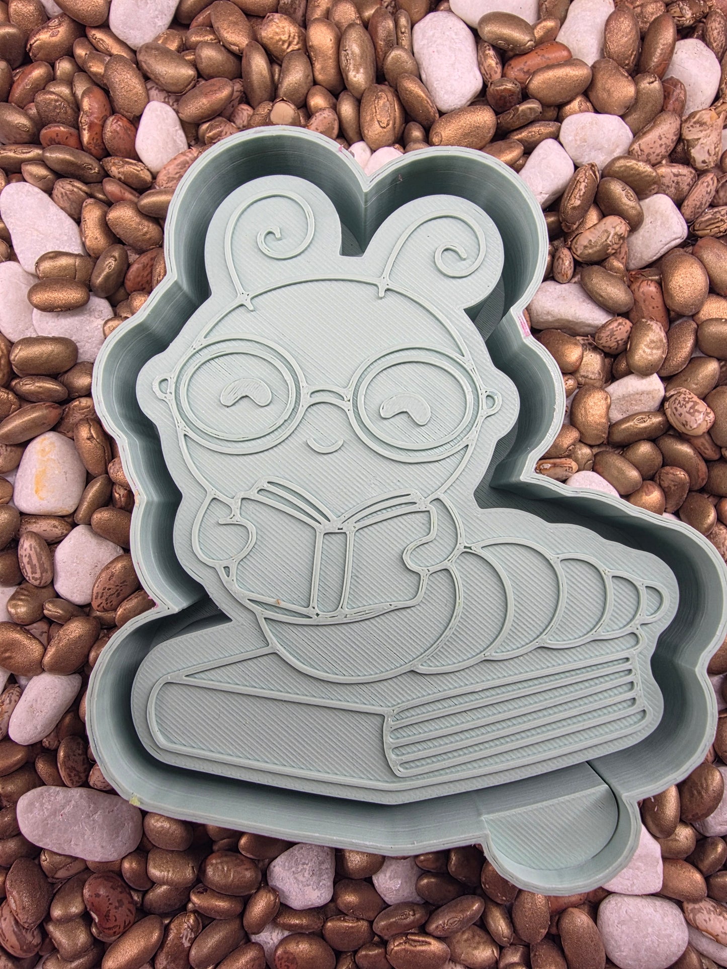  Bookworm Freshie Mold